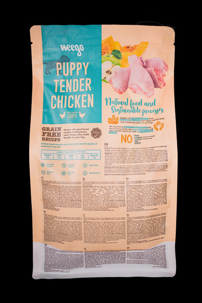 WEEGO GRAIN FREE DOG FOOD PUPPY TENDER CHICKEN 400G / 2KG / 10KG