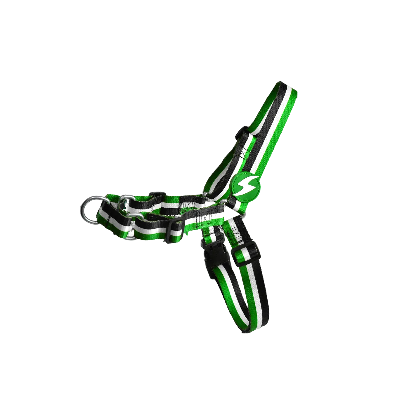 DASHI STRIPES3 GREEN & BLACK FRONT HARNESS
